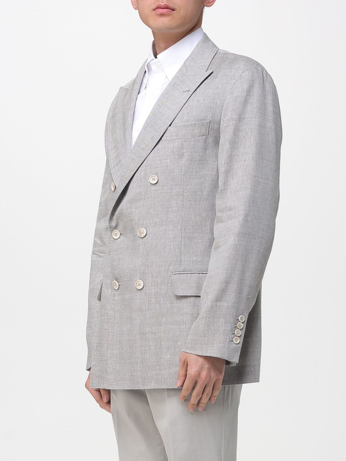 Brunello Cucinelli Brunello Cucinelli Jacket Men Brown Size US XXL / EU 58 / 5 - 4 Thumbnail