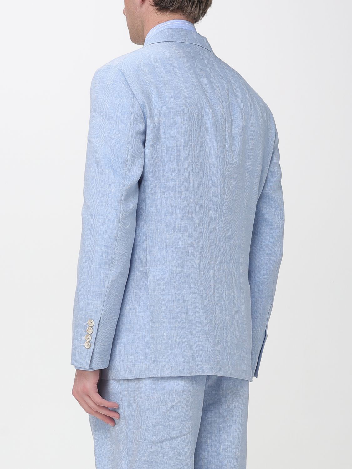 Brunello Cucinelli Brunello Cucinelli Jacket Men Gnawed Blue Size US XXL / EU 58 / 5 - 3 Thumbnail