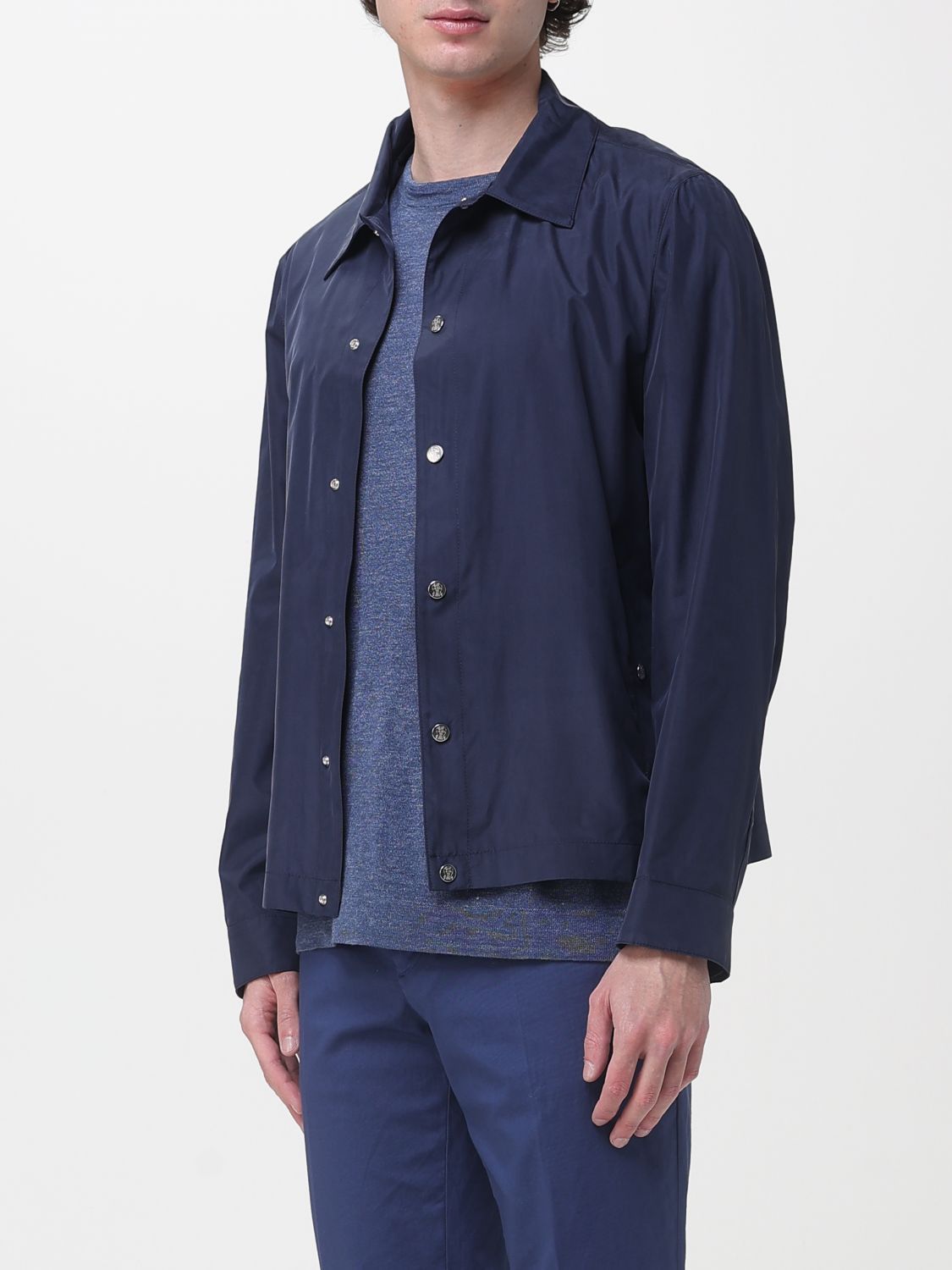 Brunello Cucinelli Brunello Cucinelli Jacket Men Blue Size US XXL / EU 58 / 5 - 4 Thumbnail
