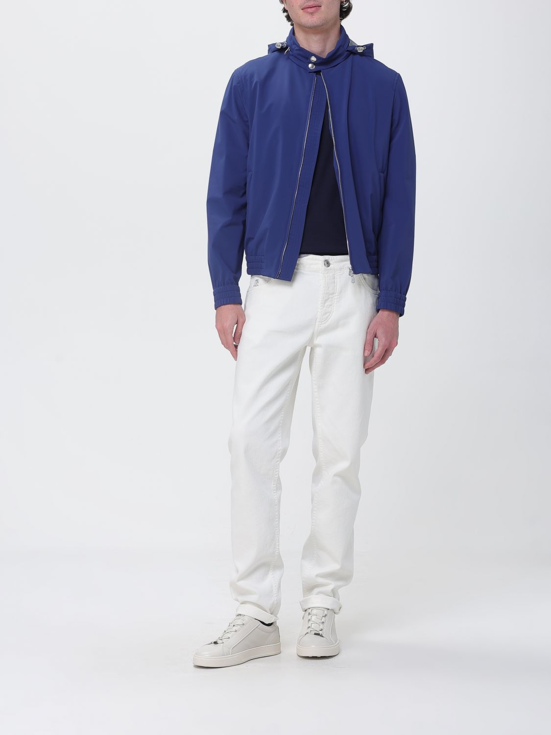 Brunello Cucinelli Brunello Cucinelli Jacket Men Royal Blue Size US M / EU 48-50 / 2 - 2 Thumbnail