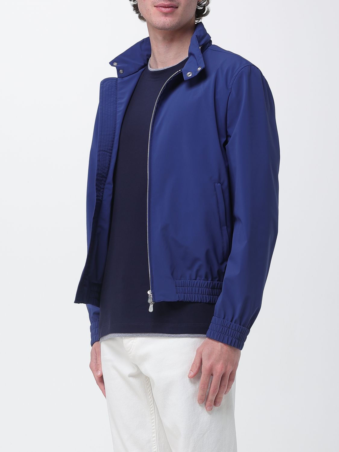 Brunello Cucinelli Brunello Cucinelli Jacket Men Royal Blue Size US XL / EU 56 / 4 - 4 Thumbnail