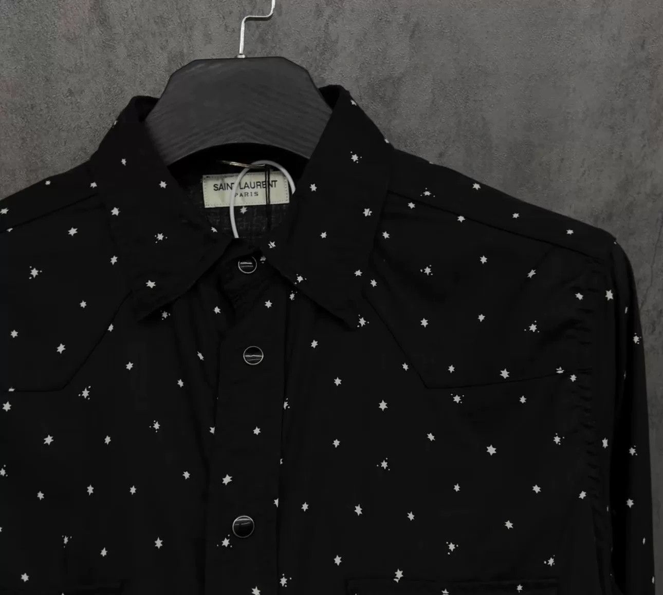 Saint Laurent Paris Saint Laurent Star Print Western Shirt L Size US L / EU 52-54 / 3 - 4 Thumbnail