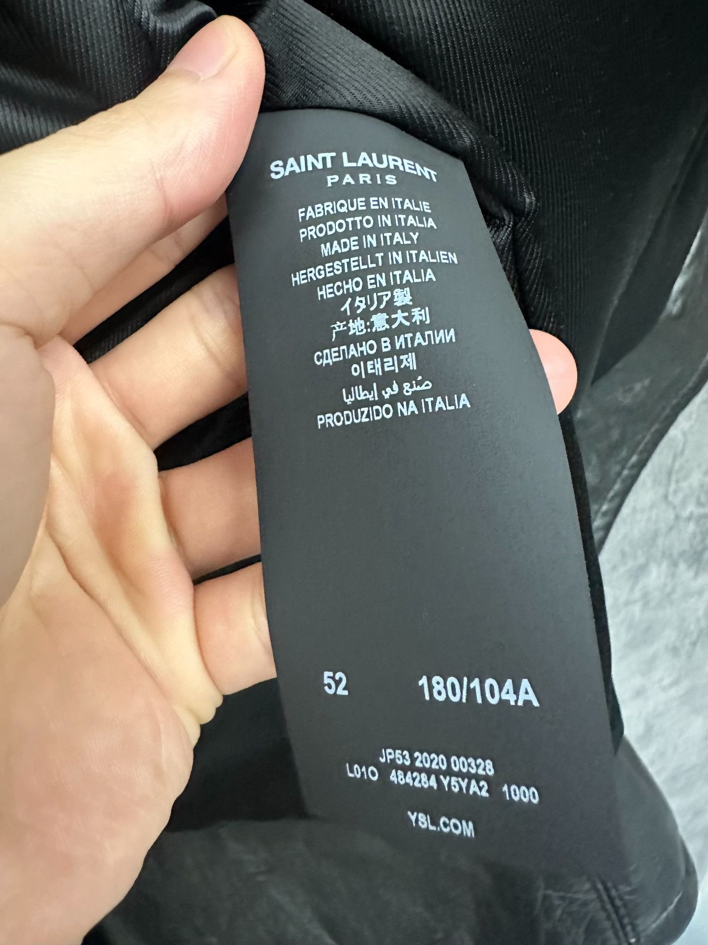 Saint Laurent Paris Saint Laurent L01 Leather Biker Jacket Size 52 Size US L / EU 52-54 / 3 - 4 Thumbnail