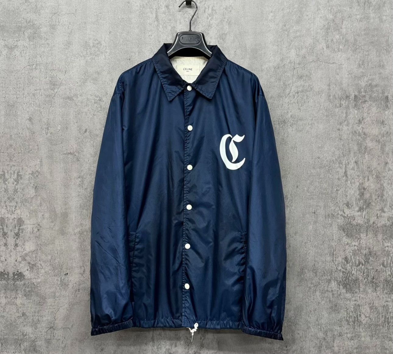 Celine Celine Logo Nylon Coach Jacket 52 Size US L / EU 52-54 / 3 - 2 Thumbnail