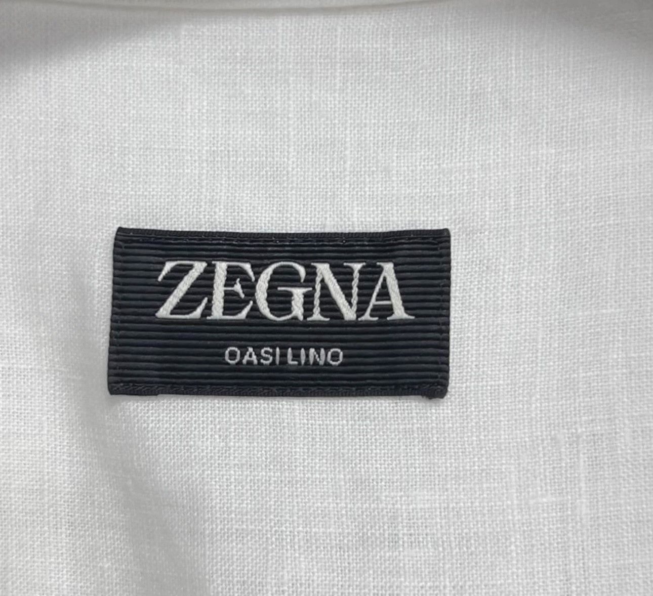 Z Zegna Zegna White Oasi Lino Short Sleeve Shirt XL Size US XL / EU 56 / 4 - 5 Thumbnail
