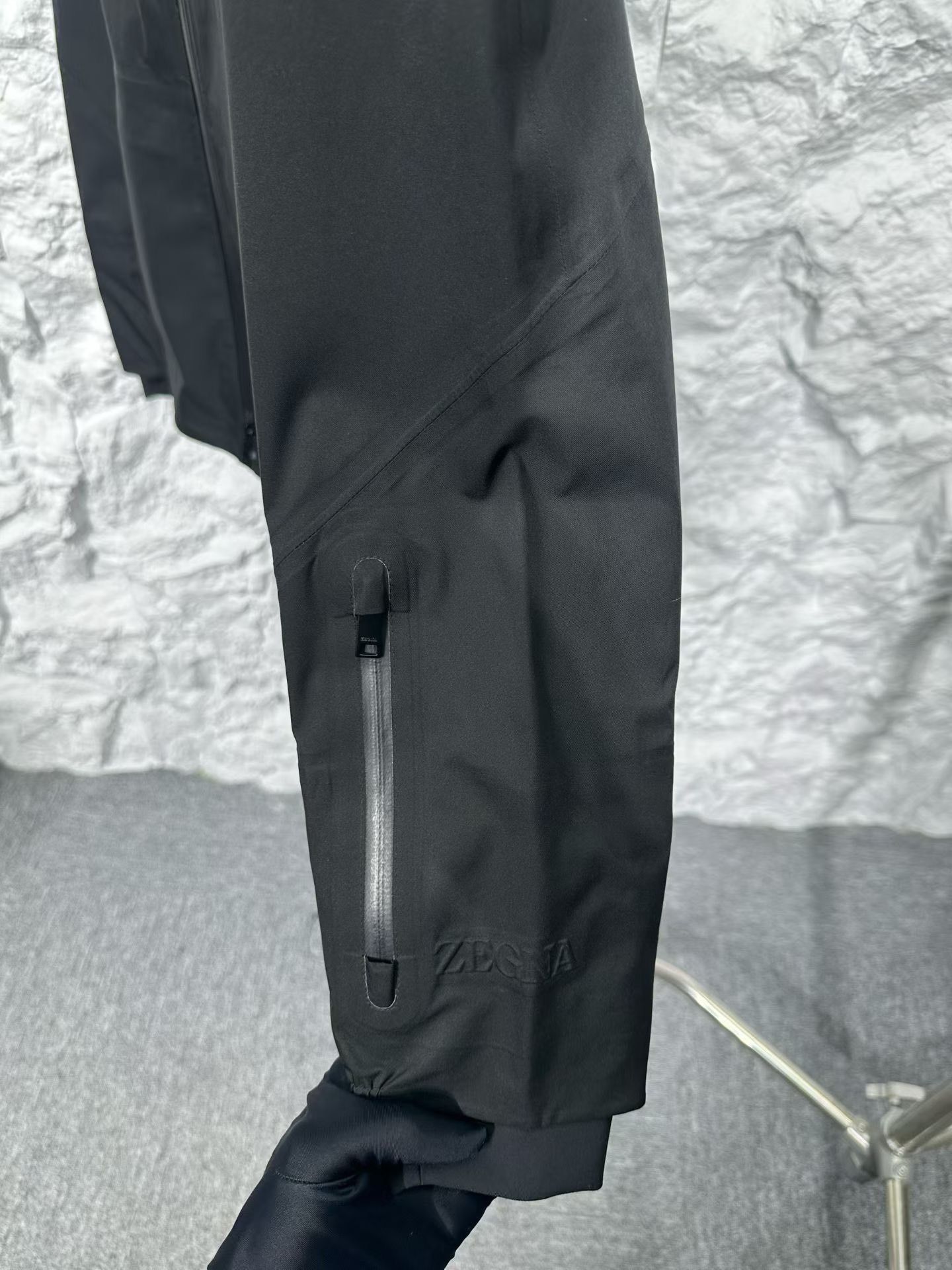 Z Zegna Zegna #UseTheExisting Black Hooded Jacket L Size US L / EU 52-54 / 3 - 5 Thumbnail
