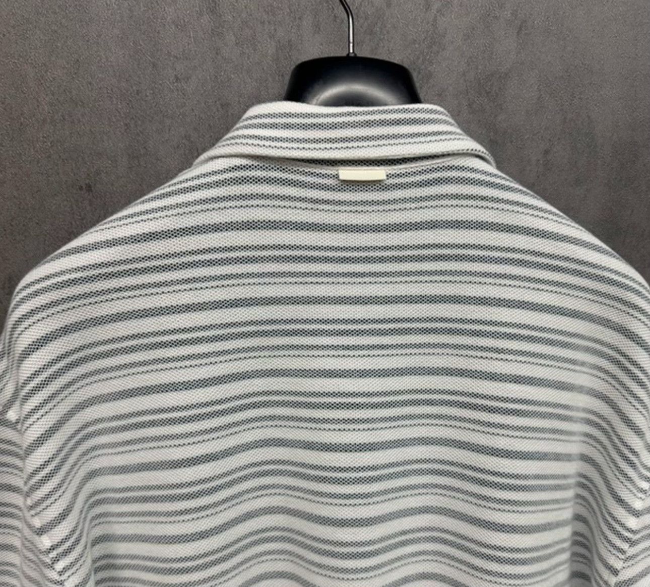 Z Zegna Zegna Waffle Knit Striped Polo Shirt Size 54 Size US L / EU 52-54 / 3 - 4 Thumbnail