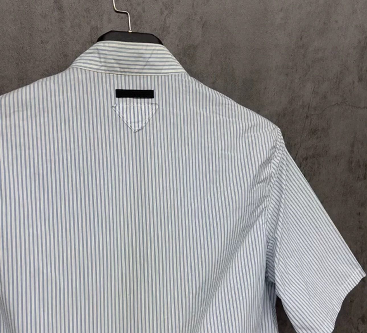 Prada Prada Striped Tech Zip Short Sleeve Shirt 48 Size US M / EU 48-50 / 2 - 3 Thumbnail