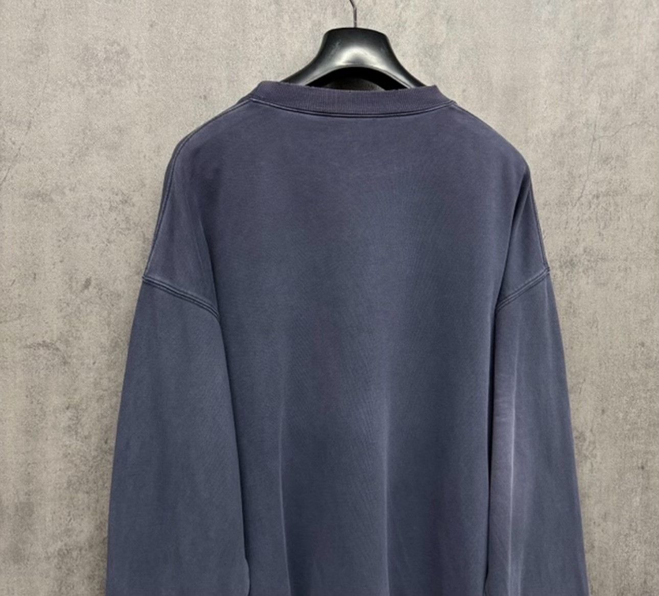 Balenciaga Balenciaga Washed Logo Embroidered Sweatshirt S Size US S / EU 44-46 / 1 - 4 Thumbnail