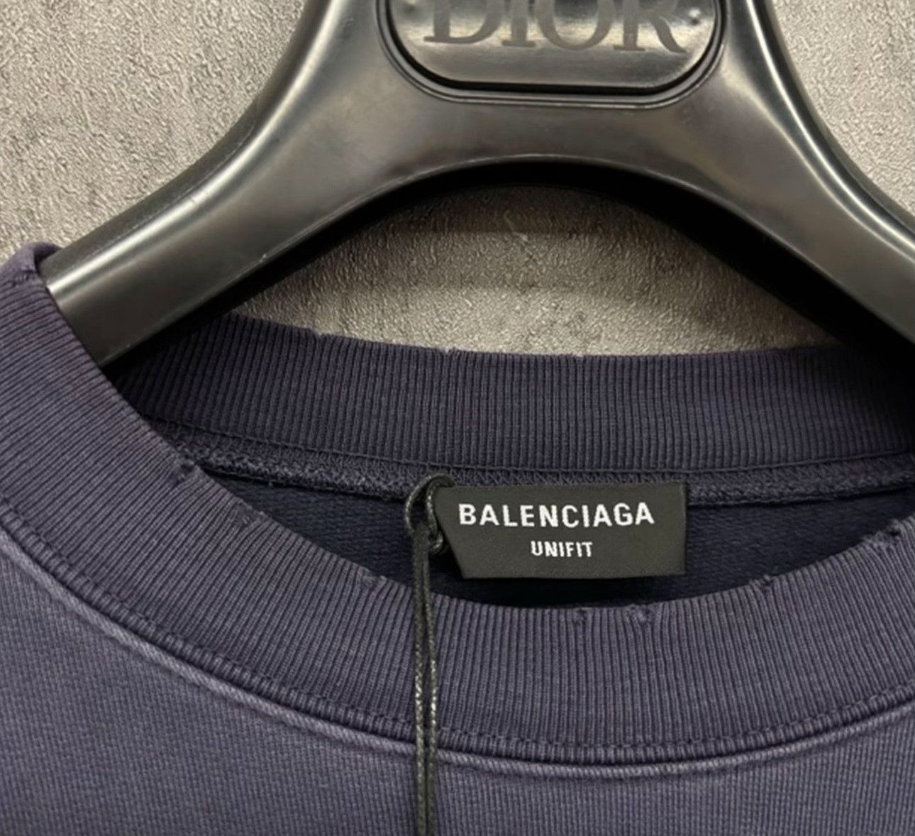 Balenciaga Balenciaga Washed Logo Embroidered Sweatshirt S Size US S / EU 44-46 / 1 - 5 Thumbnail
