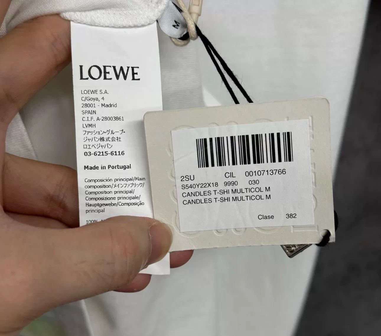 Loewe Loewe Candle Graphic Short Sleeve T-Shirt Size M Size US M / EU 48-50 / 2 - 3 Thumbnail