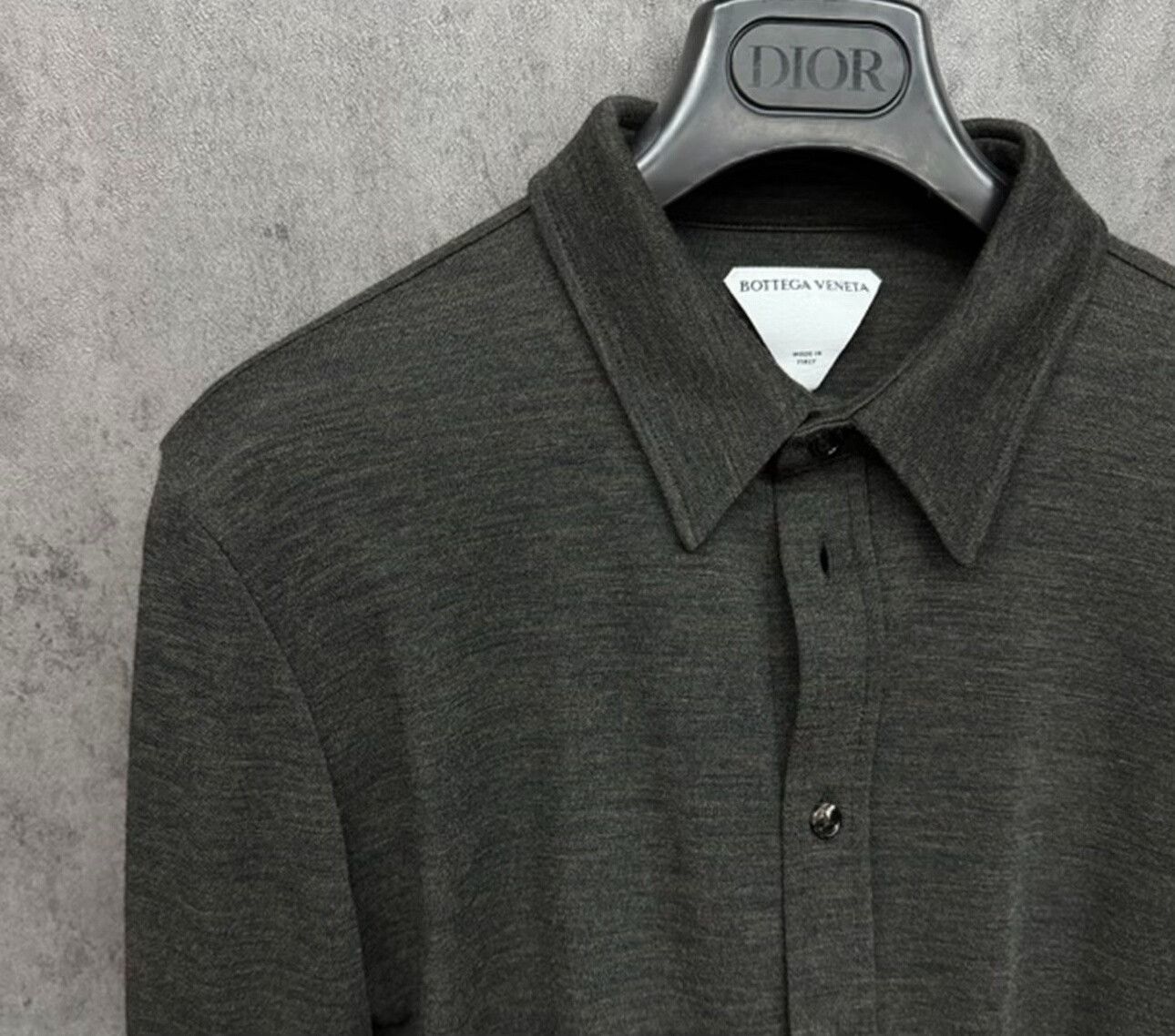 Bottega Veneta Bottega Veneta Wool Knit Long Sleeve Shirt Size M Size US M / EU 48-50 / 2 - 3 Thumbnail