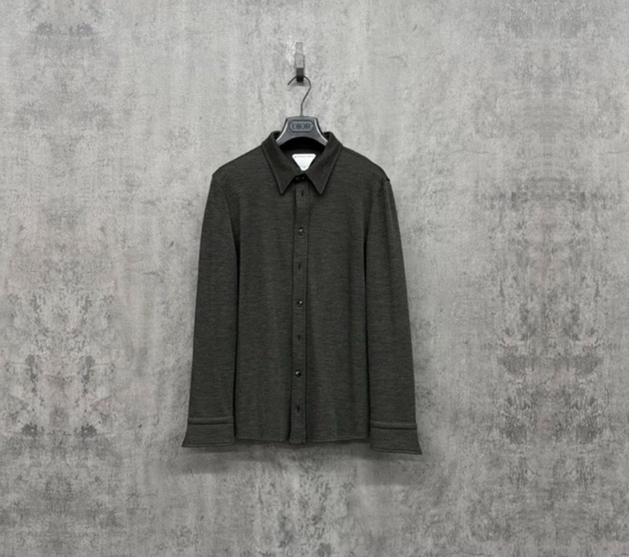 Bottega Veneta Bottega Veneta Wool Knit Long Sleeve Shirt Size M Size US M / EU 48-50 / 2 - 2 Thumbnail