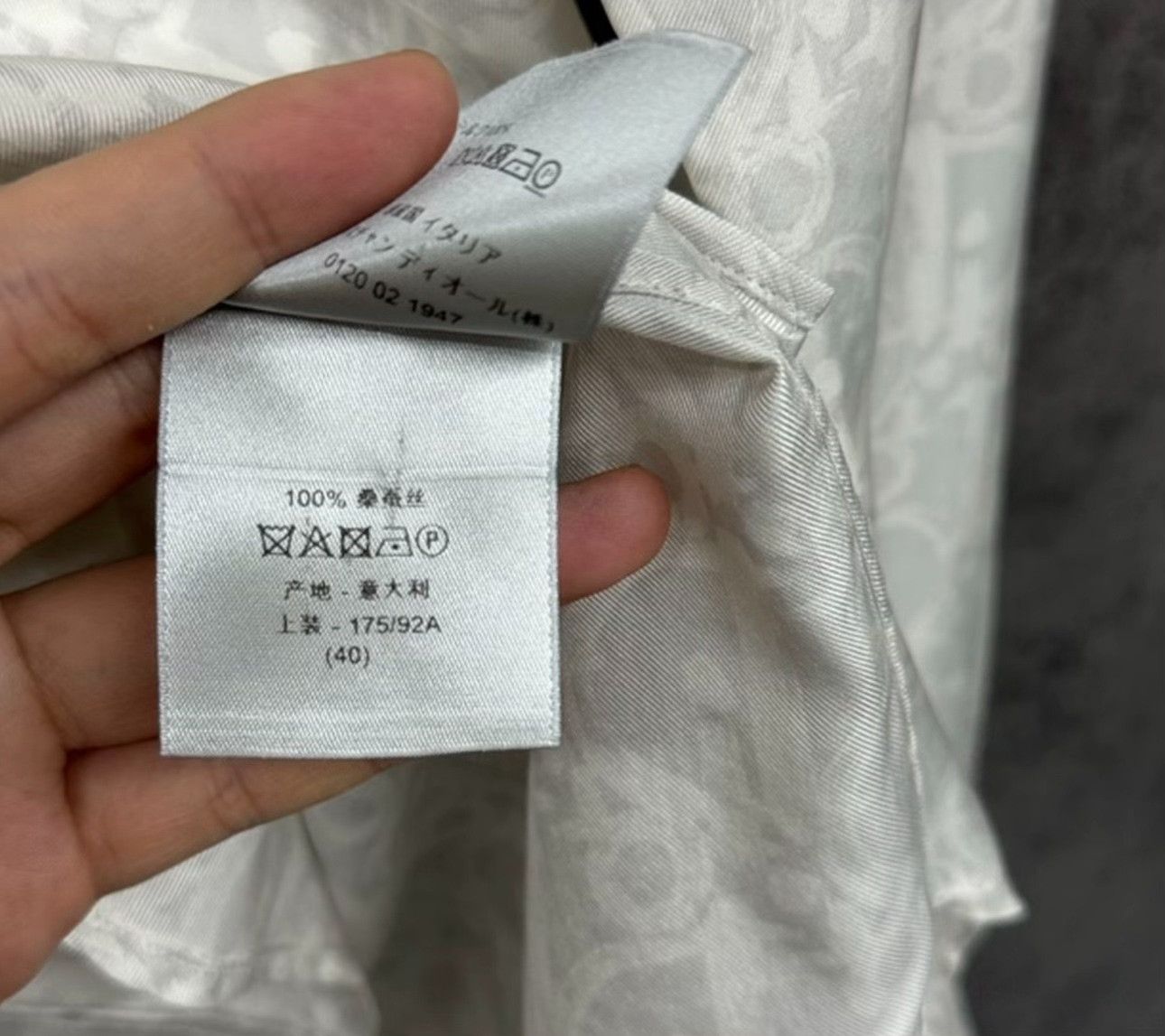 Dior Dior Oblique Silk Logo Shirt 40 Size US M / EU 48-50 / 2 - 5 Thumbnail