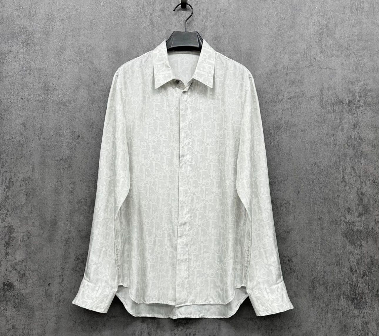 Dior Dior Oblique Silk Logo Shirt 40 Size US M / EU 48-50 / 2 - 2 Thumbnail