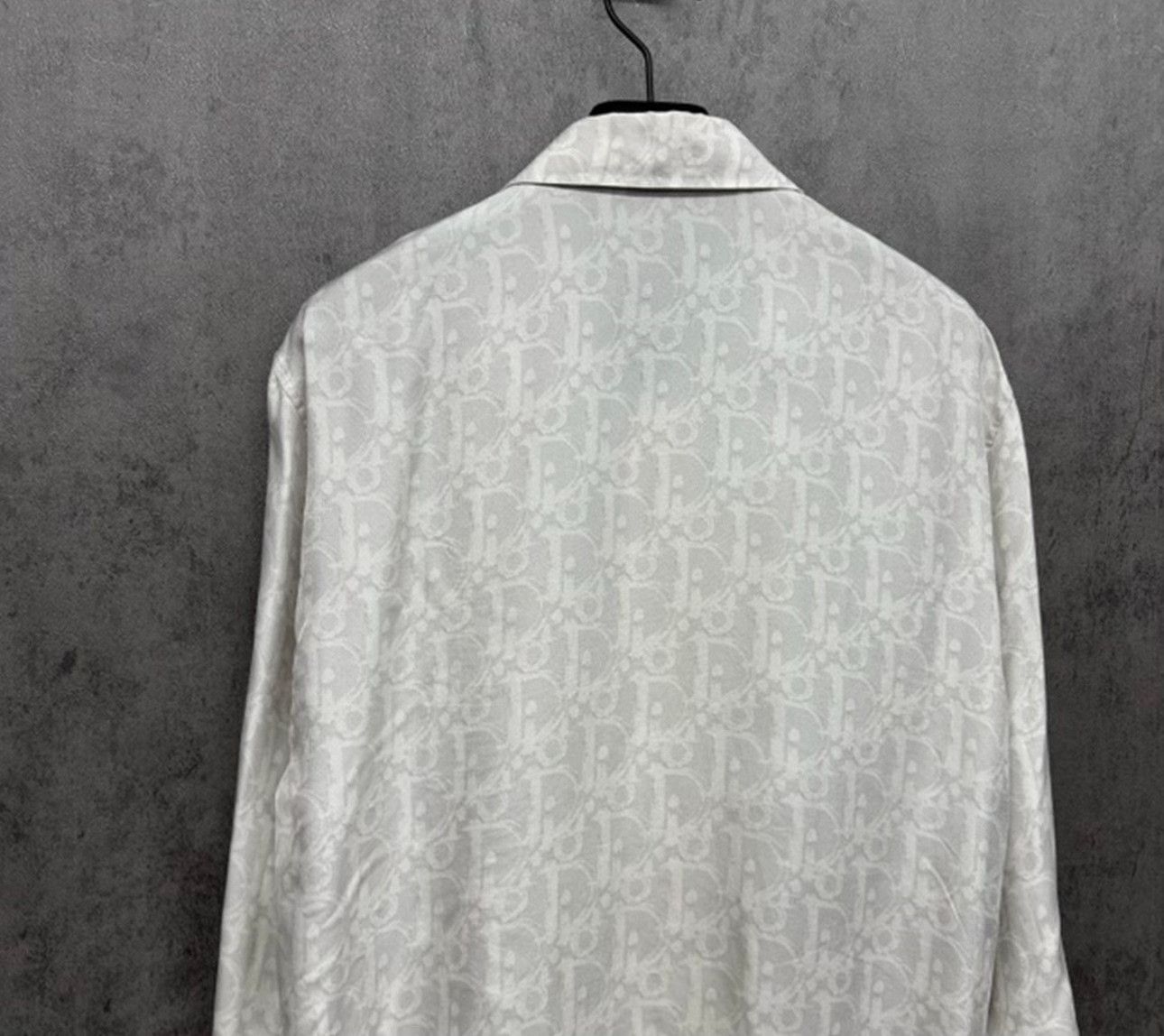 Dior Dior Oblique Silk Logo Shirt 40 Size US M / EU 48-50 / 2 - 3 Thumbnail