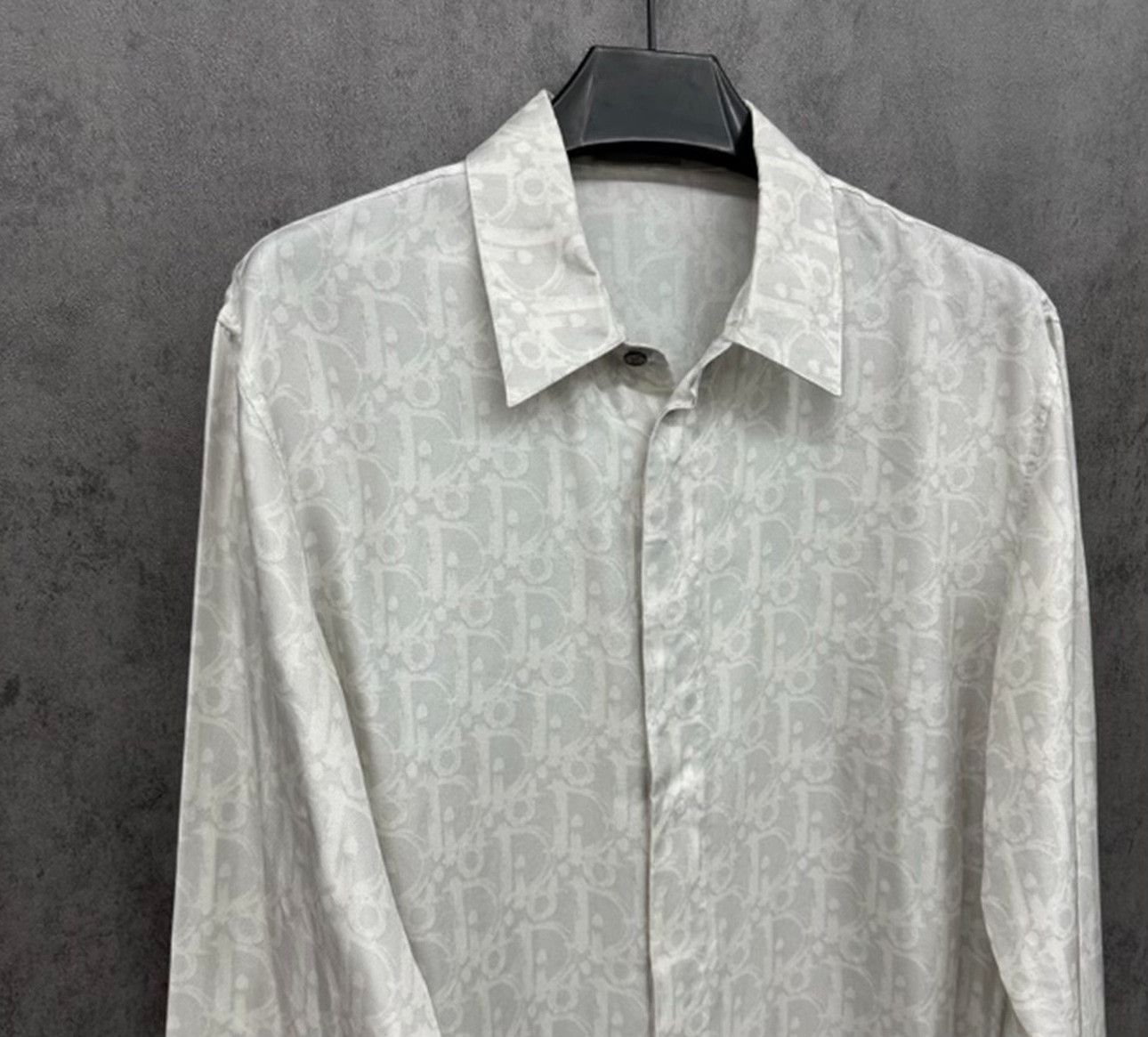 Dior Dior Oblique Silk Logo Shirt 40 Size US M / EU 48-50 / 2 - 4 Thumbnail