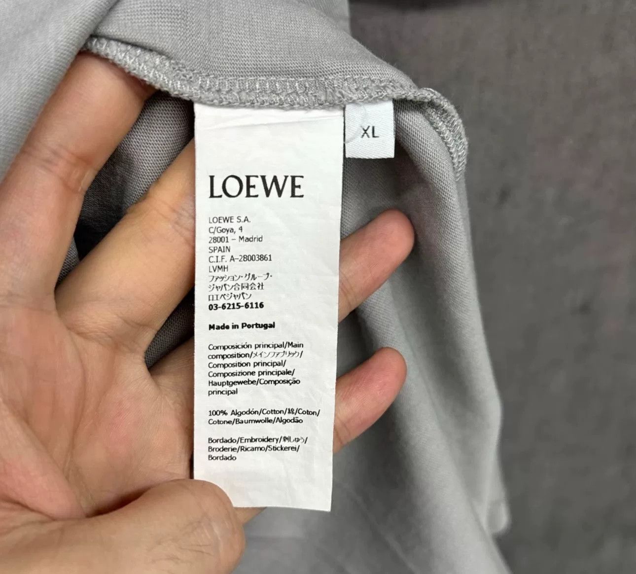 Loewe Loewe Embroidered Anagram Logo T-Shirt XL Size US XL / EU 56 / 4 - 6 Thumbnail