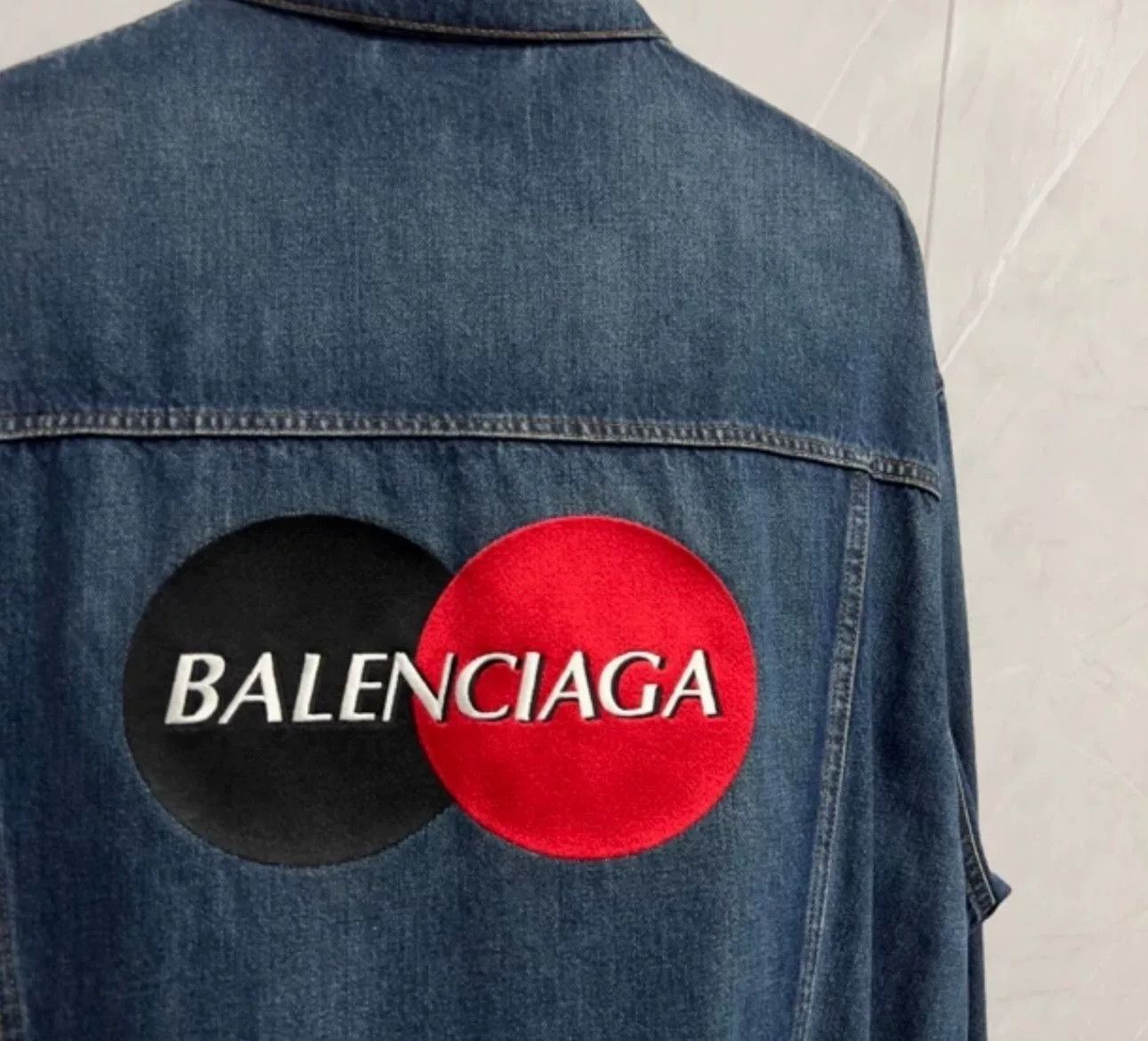 Balenciaga Balenciaga Logo Patch Denim Jacket 34 Size US L / EU 52-54 / 3 - 3 Thumbnail