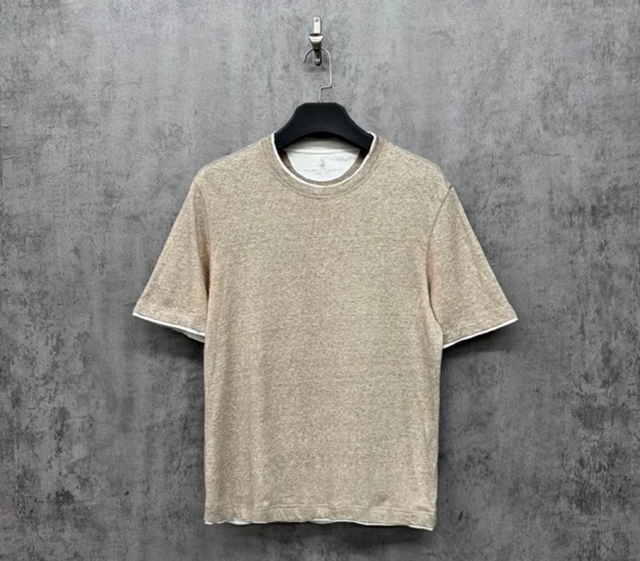 Brunello Cucinelli Brunello Cucinelli Linen Blend T-Shirt Size M Size US M / EU 48-50 / 2 - 2 Thumbnail