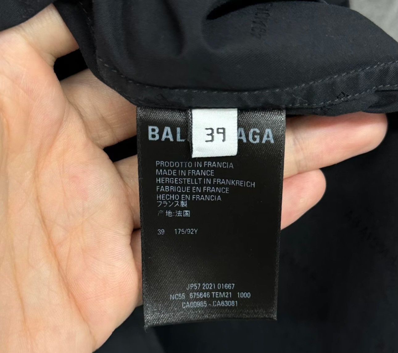 Balenciaga Balenciaga Jacquard Logo Long Sleeve Shirt 39 Size US M / EU 48-50 / 2 - 5 Thumbnail