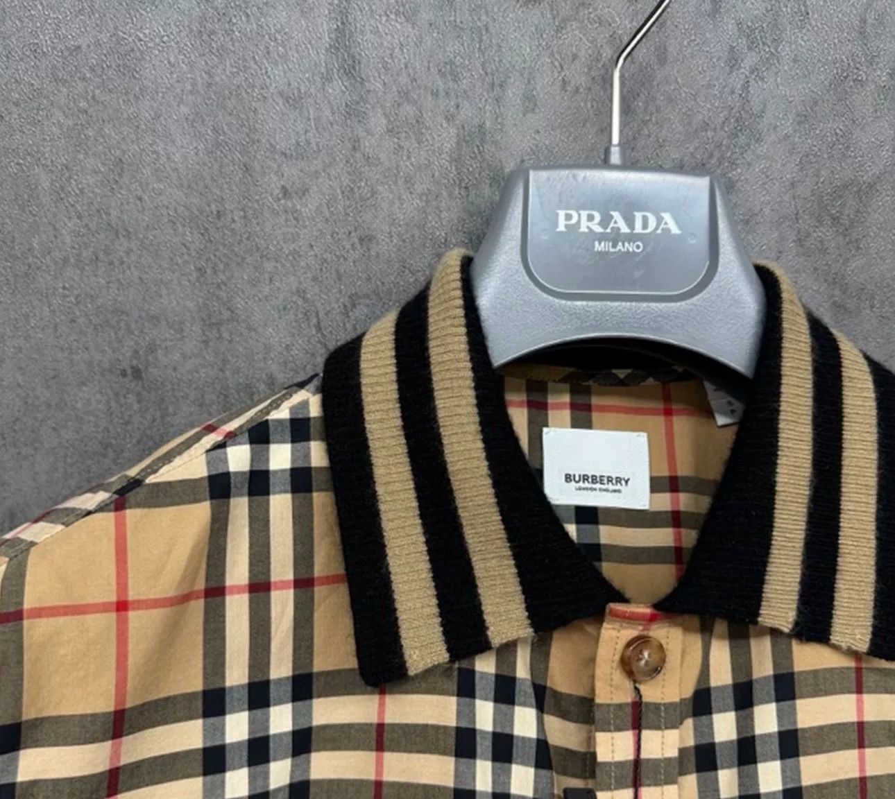 Burberry Burberry Wool Trim Vintage Check Shirt Size S Size US S / EU 44-46 / 1 - 4 Thumbnail