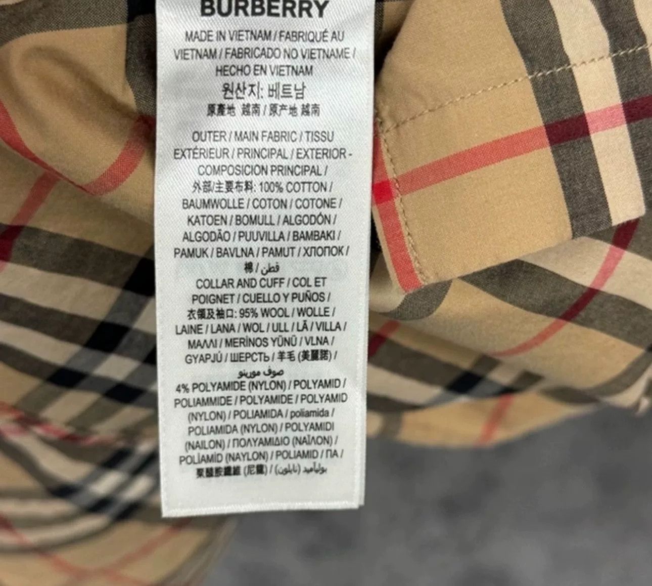 Burberry Burberry Wool Trim Vintage Check Shirt Size S Size US S / EU 44-46 / 1 - 5 Thumbnail