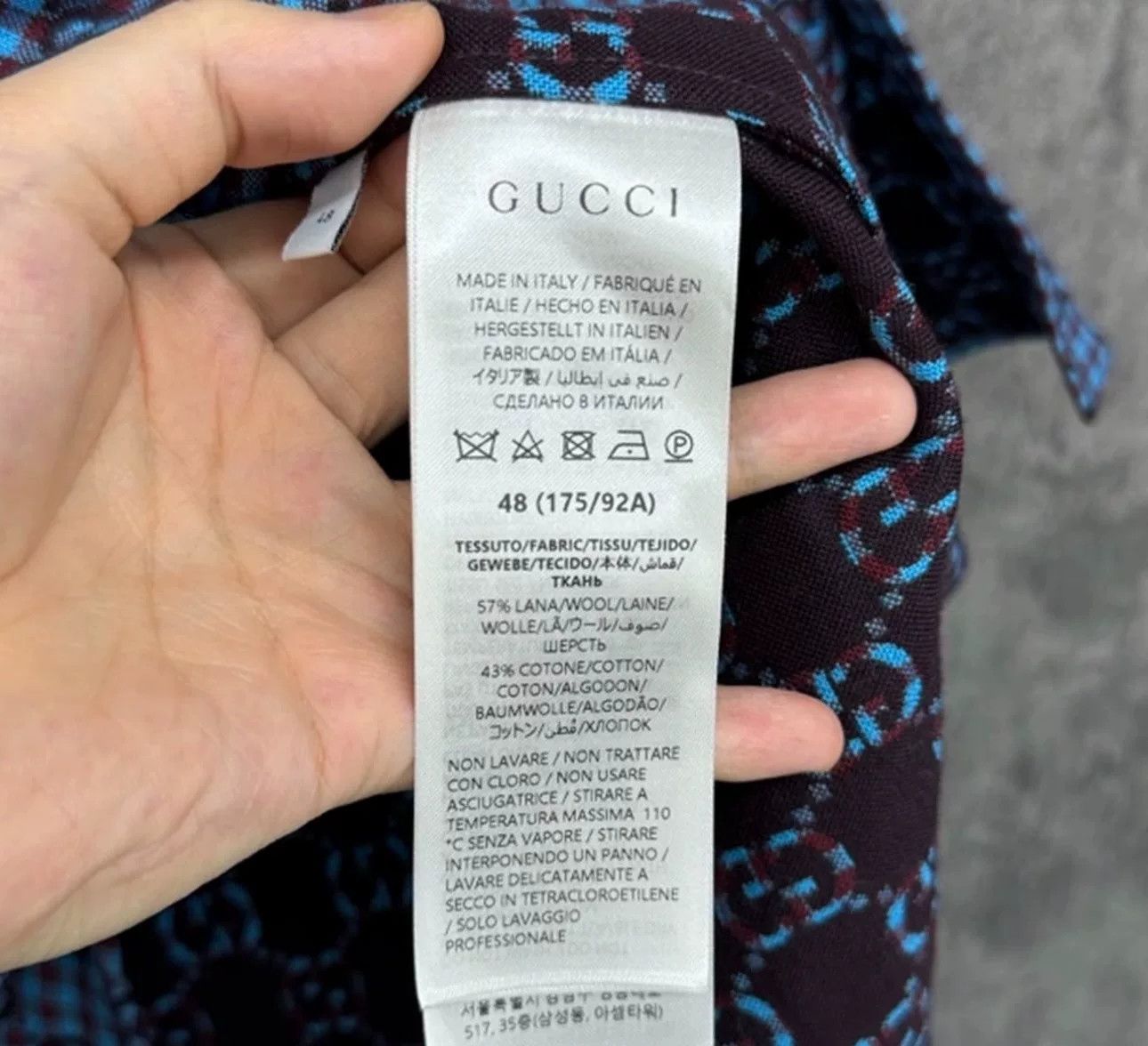 Gucci Gucci GG Monogram Wool Overshirt EU 48 Size US M / EU 48-50 / 2 - 5 Thumbnail