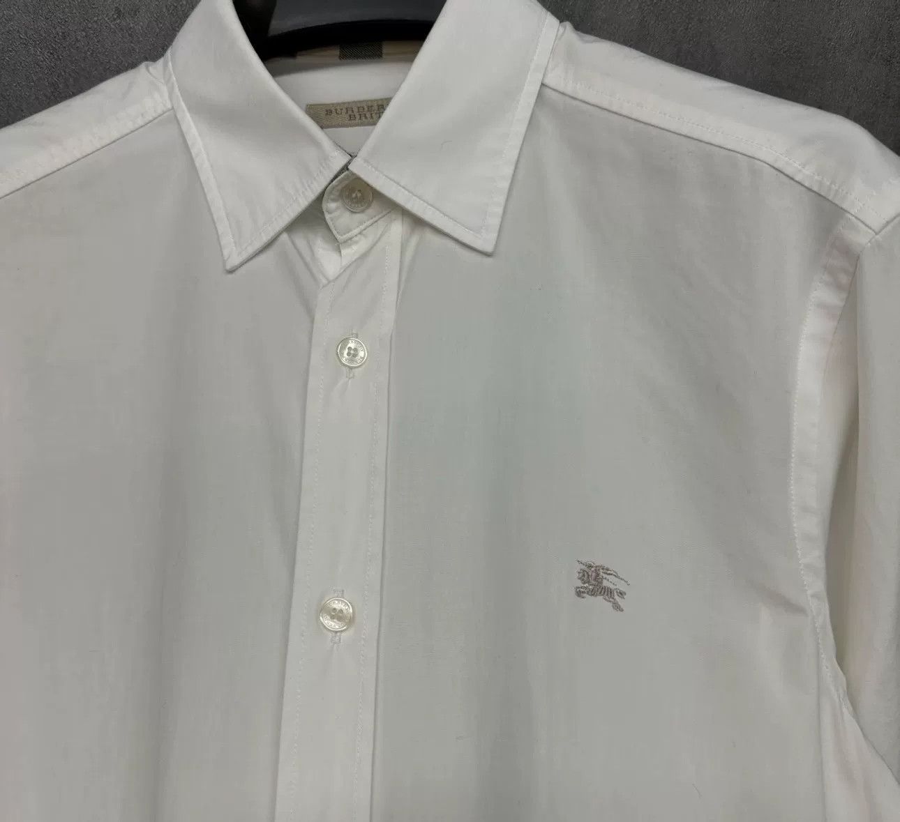 Burberry Burberry Embroidered Knight Long Sleeve Shirt S Size US S / EU 44-46 / 1 - 3 Thumbnail
