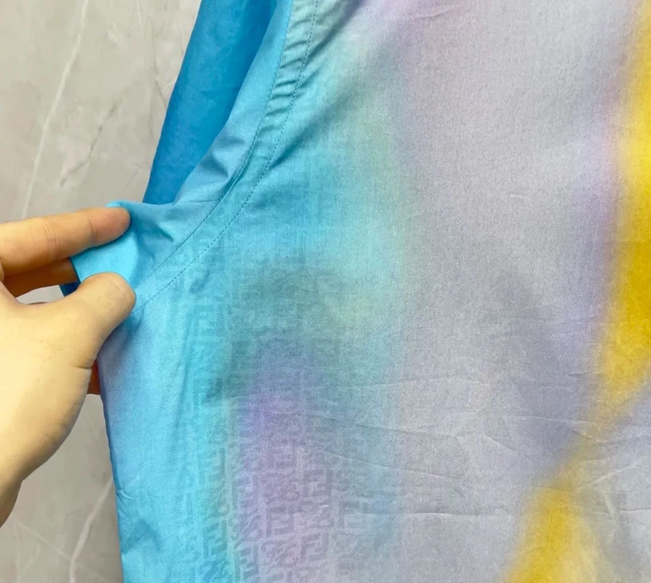 Fendi Fendi Tie Dye Monogram Short Sleeve Shirt 39 Size US M / EU 48-50 / 2 - 4 Thumbnail