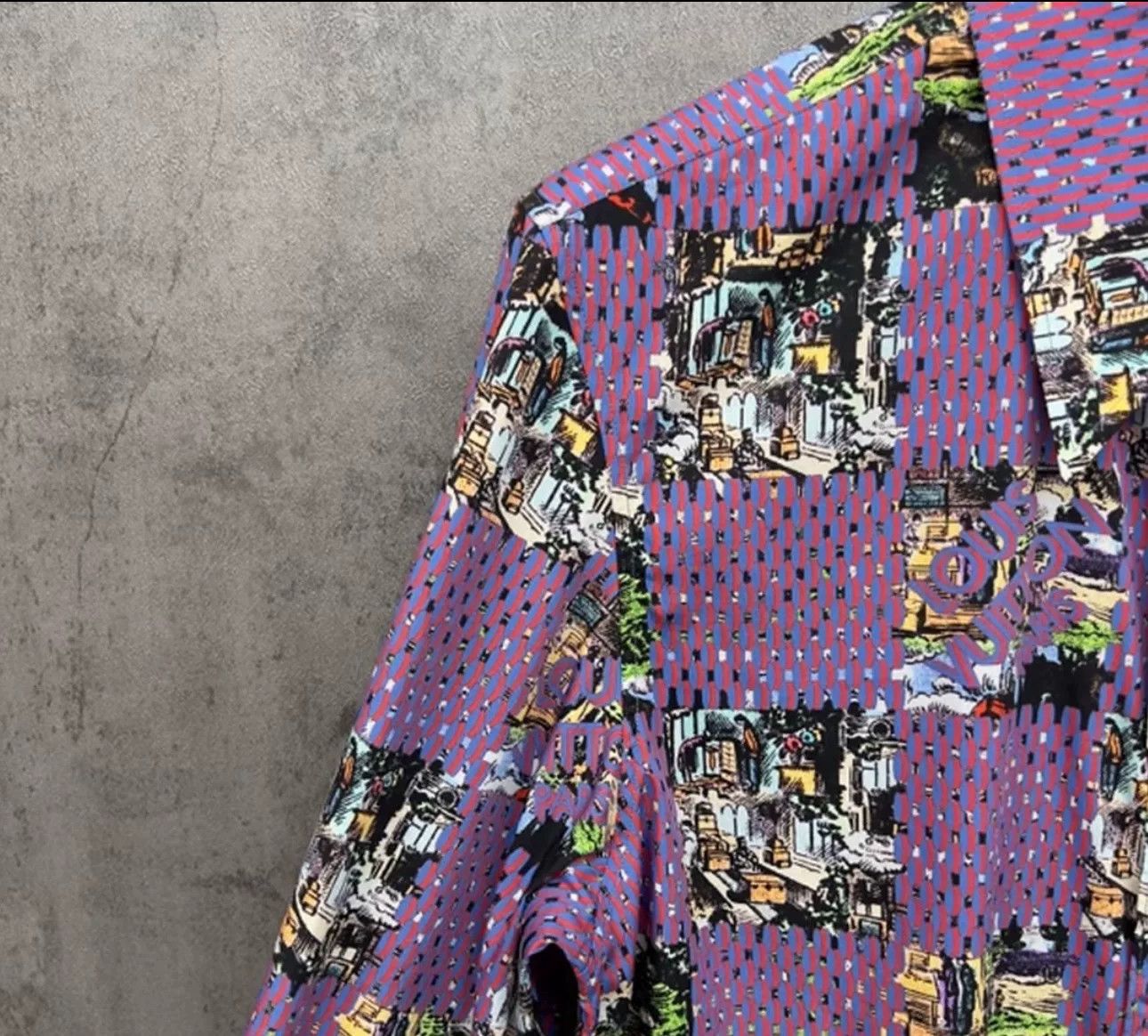 Louis Vuitton Louis Vuitton Damier Scenic Print Shirt M Size US M / EU 48-50 / 2 - 5 Thumbnail