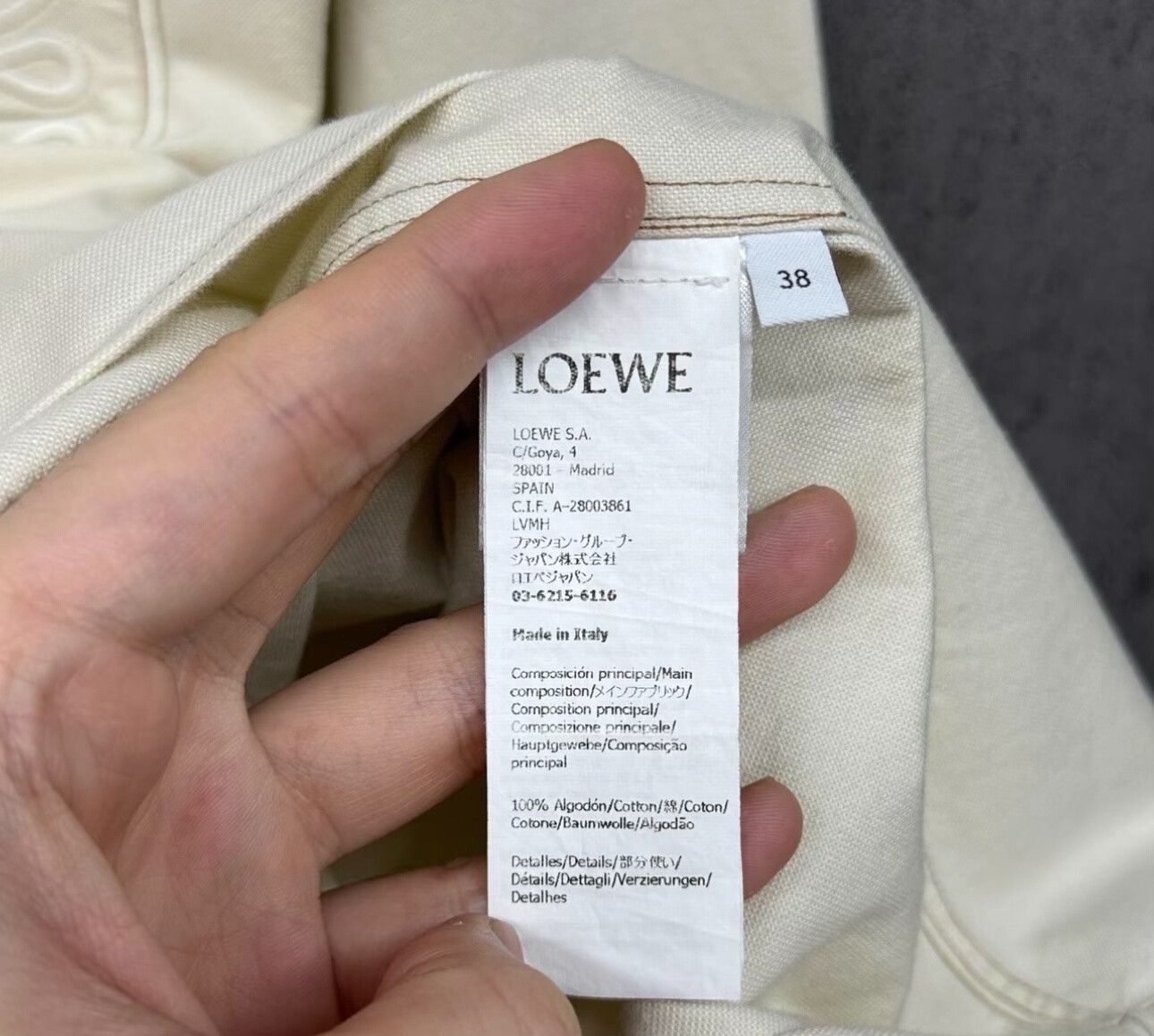 Loewe Loewe Anagram Embroidered Pocket Shirt US S Size US S / EU 44-46 / 1 - 5 Thumbnail