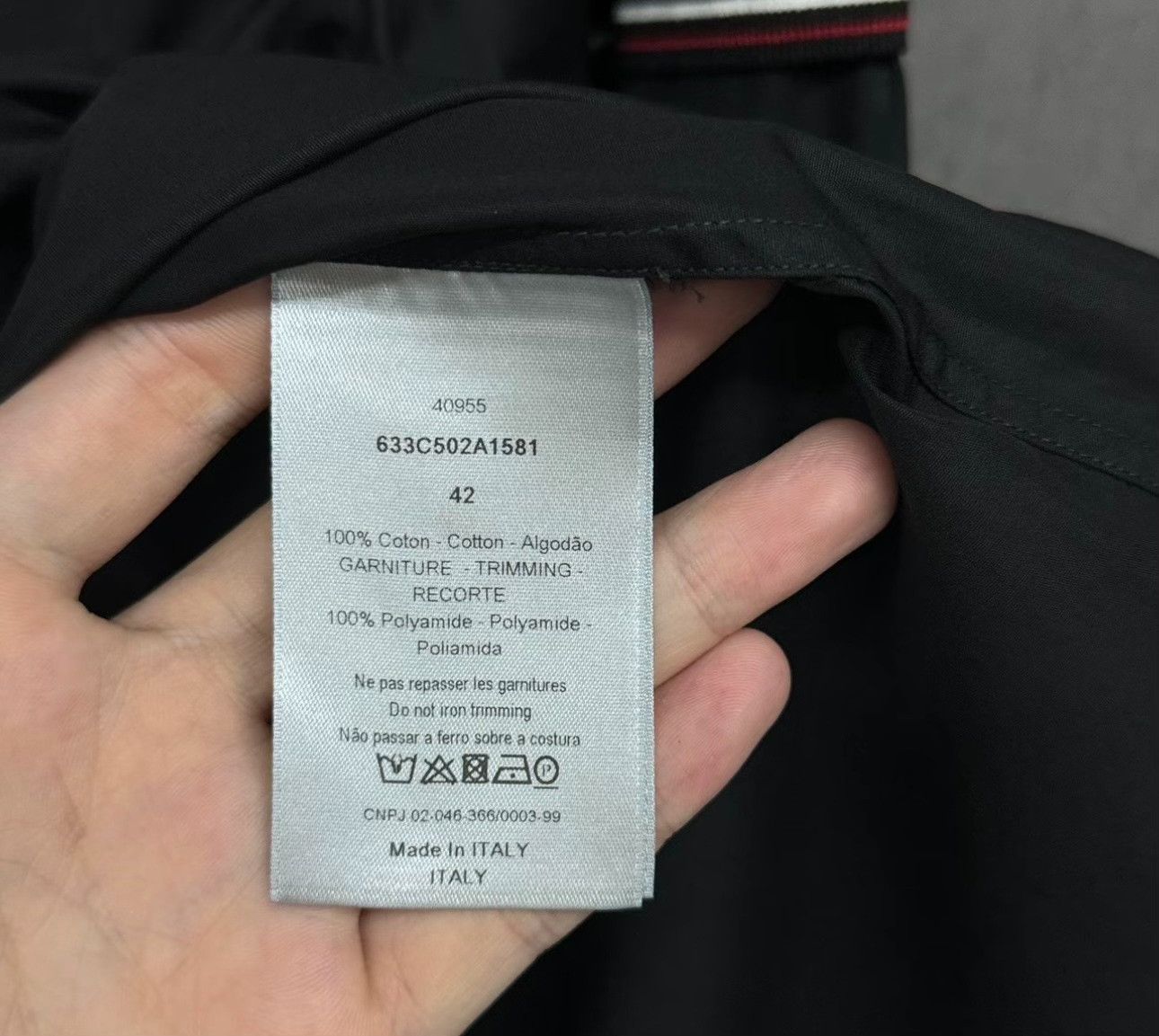 Dior Dior Striped Trim Shirt Size 42 Size US L / EU 52-54 / 3 - 4 Thumbnail
