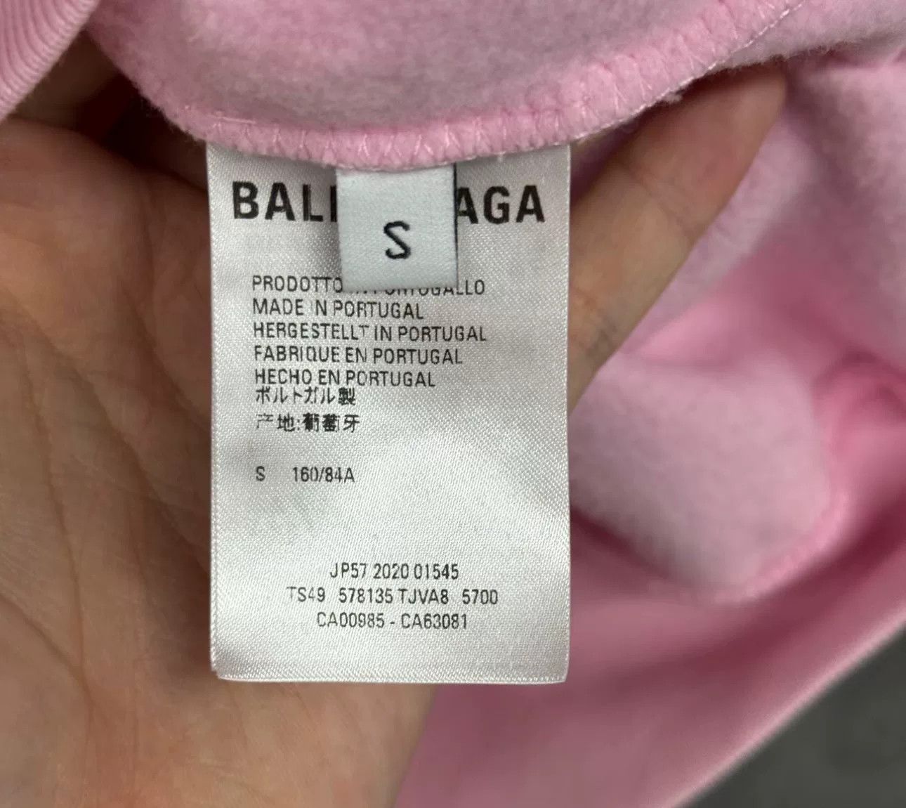Balenciaga Balenciaga Back Logo Pink Hoodie Size S Size US S / EU 44-46 / 1 - 4 Thumbnail
