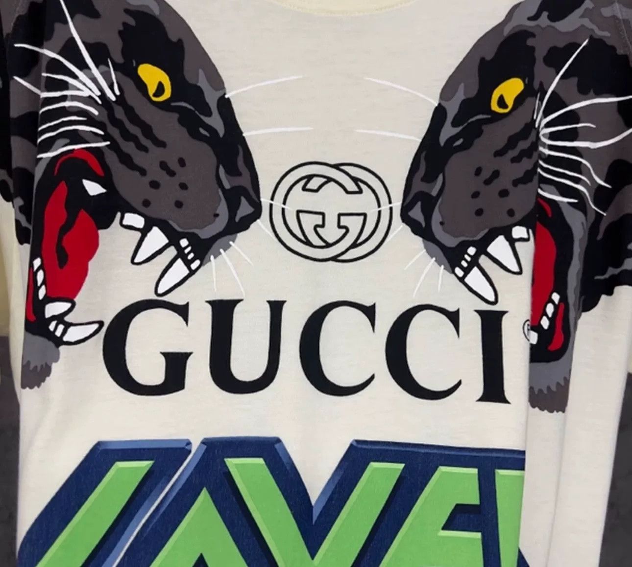 Gucci Gucci Panther Loved Logo T-Shirt XL Size US XL / EU 56 / 4 - 3 Thumbnail