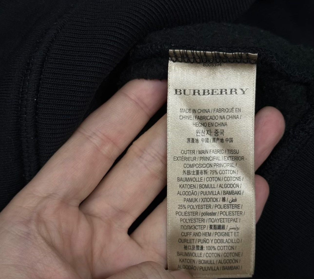 Burberry Burberry London Embroidery Logo Hoodie Size M Size US M / EU 48-50 / 2 - 5 Thumbnail