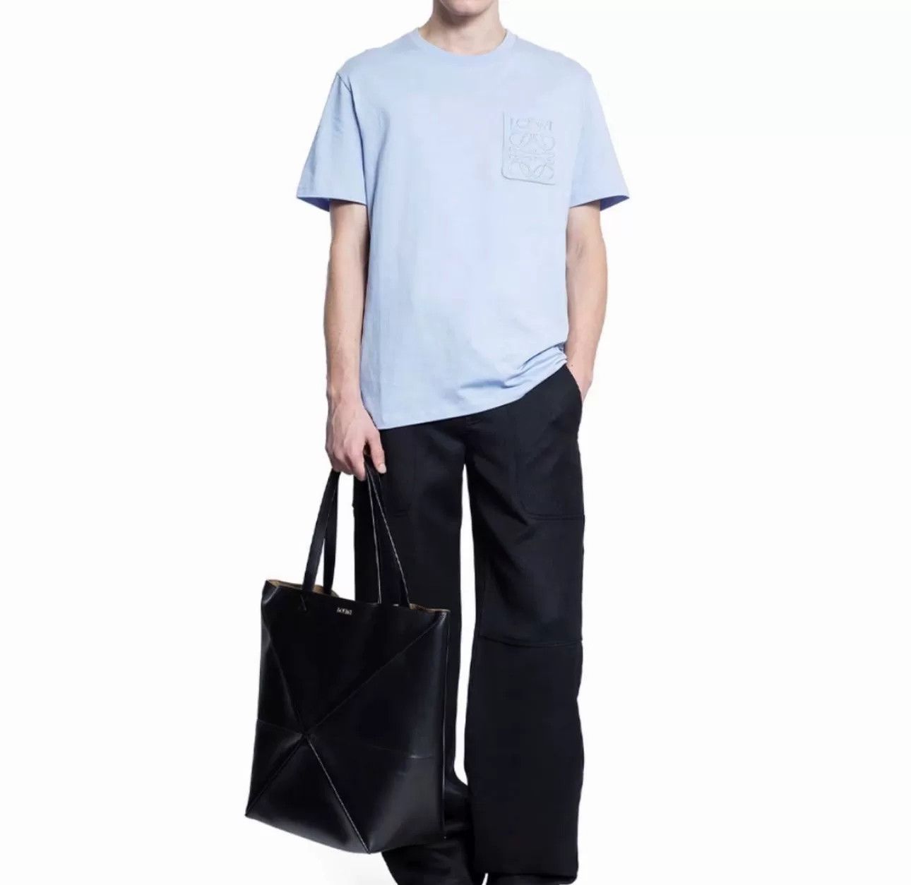 Loewe Loewe Embroidered Anagram Pocket T-Shirt L Size US L / EU 52-54 / 3 - 3 Thumbnail