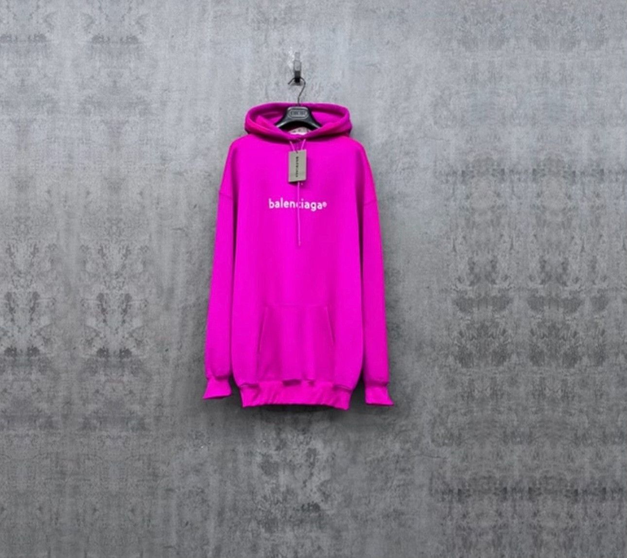 Balenciaga Balenciaga Pink Logo Hoodie Size XS Size US XS / EU 42 / 0 - 2 Thumbnail