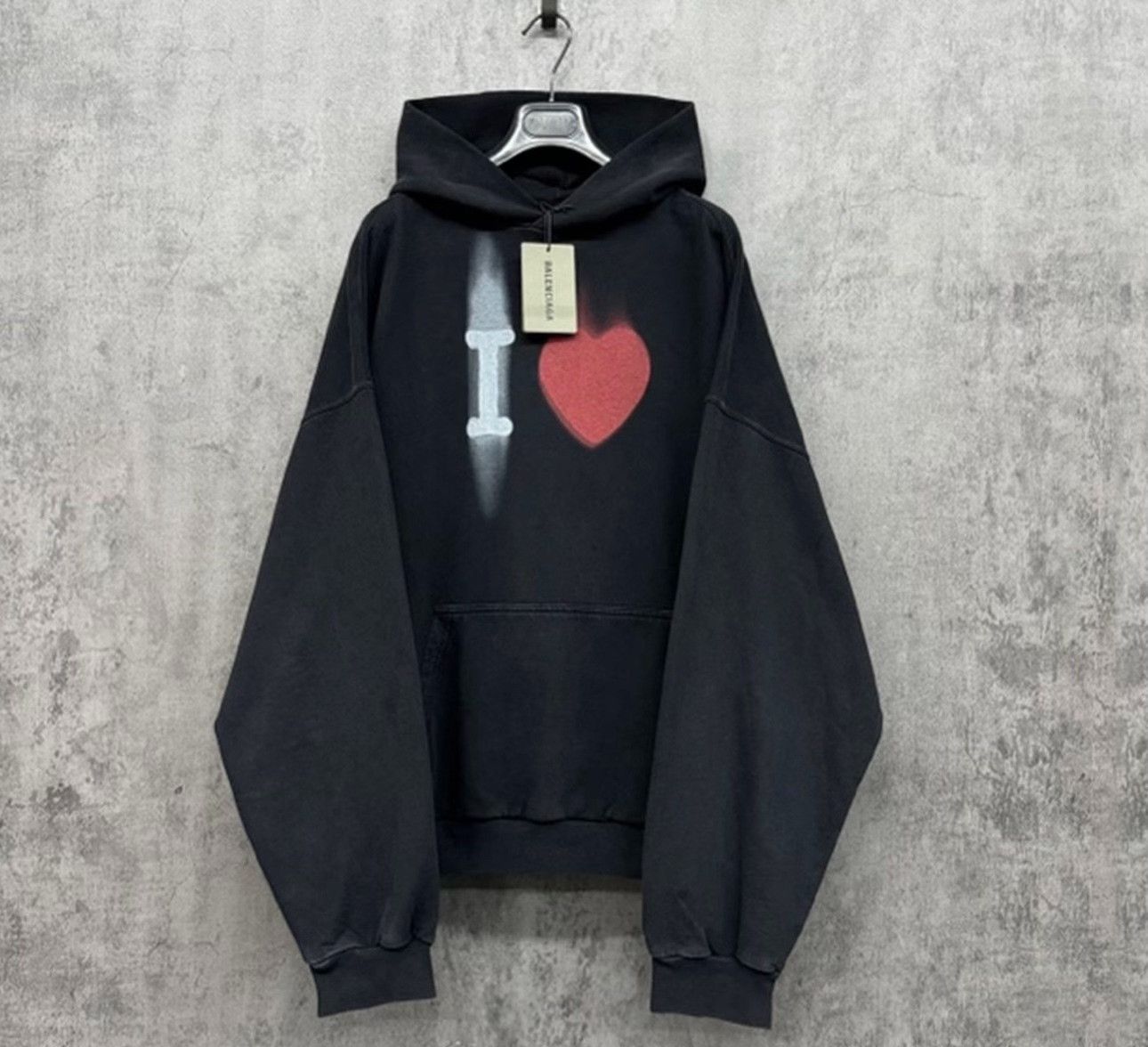 Balenciaga Balenciaga I Heart Graphic Hoodie XL Size US XL / EU 56 / 4 - 2 Thumbnail