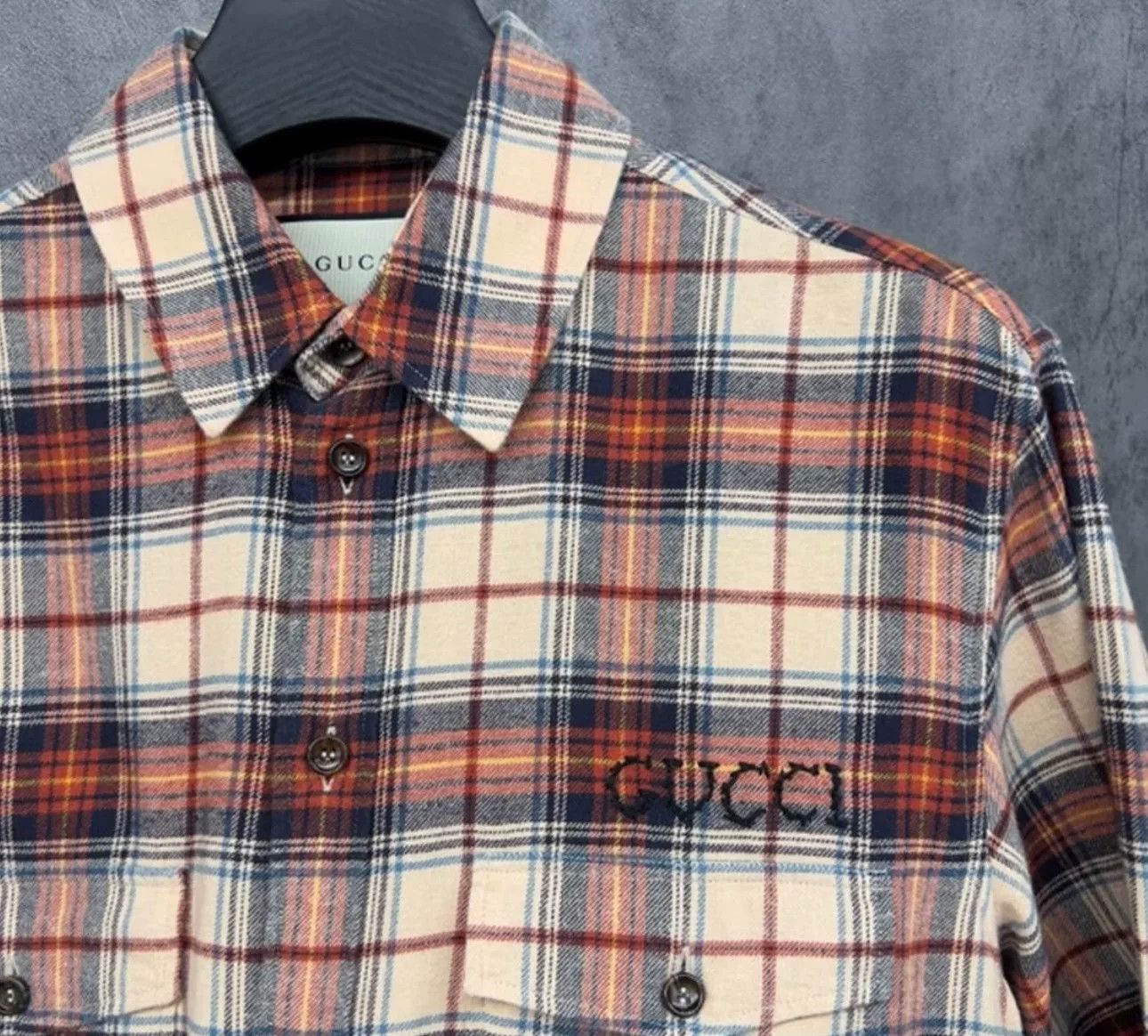 Gucci Gucci Paramount Plaid Flannel Shirt 48 Size US M / EU 48-50 / 2 - 4 Thumbnail