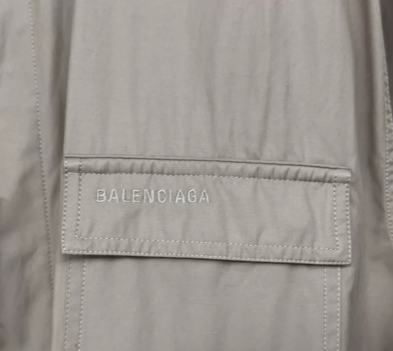 Balenciaga Balenciaga Embroidered Logo Workwear Jacket 46 Size US S / EU 44-46 / 1 - 4 Thumbnail