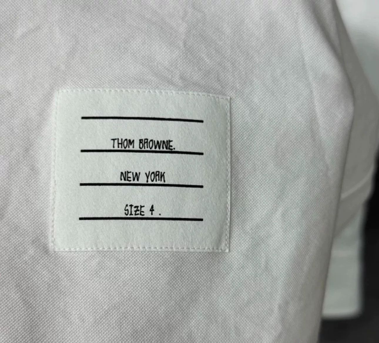 Thom Browne Thom Browne 4-Bar Stripe Oxford Shirt Size 4 Size US XL / EU 56 / 4 - 4 Thumbnail