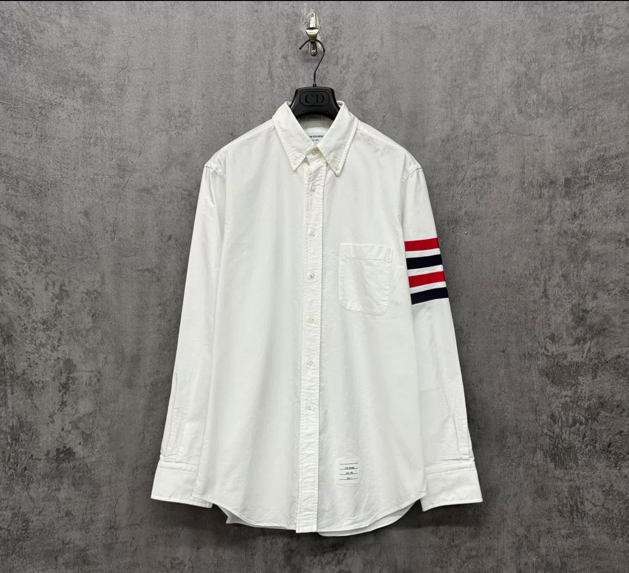 Thom Browne Thom Browne 4-Bar Stripe Oxford Shirt Size 4 Size US XL / EU 56 / 4 - 2 Thumbnail