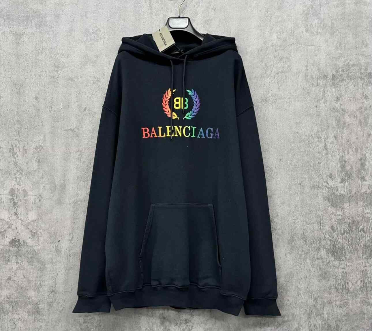 Balenciaga Balenciaga Rainbow Embroidered Logo Hoodie Size L Size US L / EU 52-54 / 3 - 2 Thumbnail