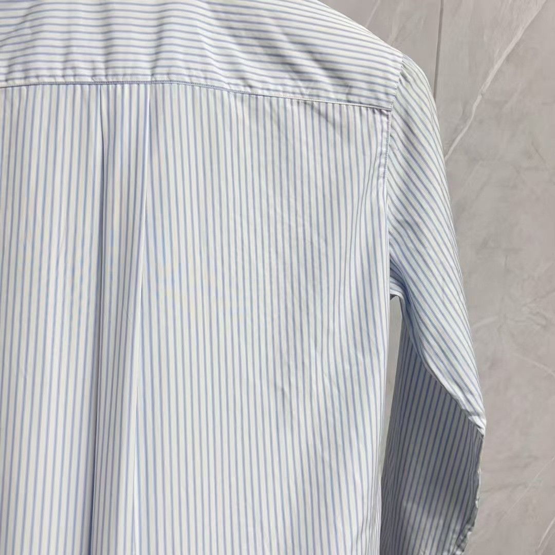 Valentino Valentino 3D Flower Applique Striped Shirt US S Size US S / EU 44-46 / 1 - 5 Thumbnail