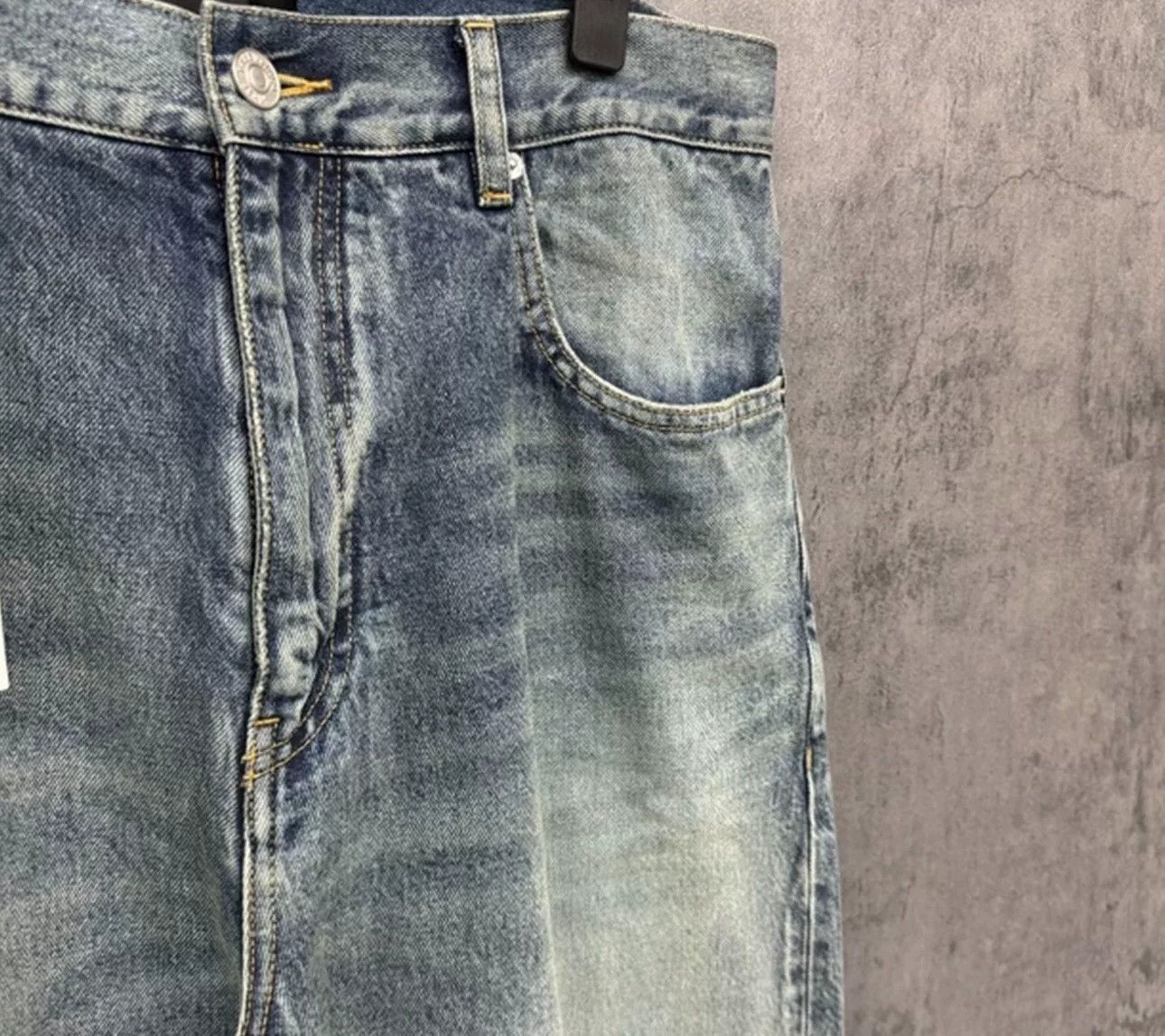 Balenciaga Balenciaga Washed Rippled Denim Jeans Size S Size US 30 / EU 46 - 4 Thumbnail