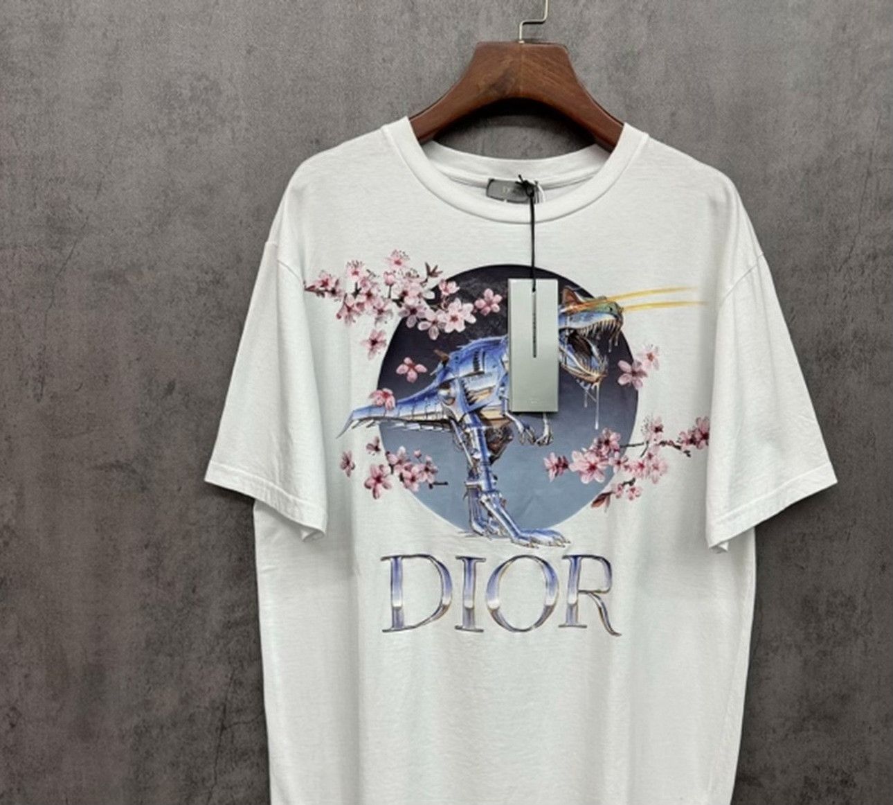 Dior Dior x Sorayama Cherry Blossom Dinosaur T-Shirt S Size US S / EU 44-46 / 1 - 3 Thumbnail