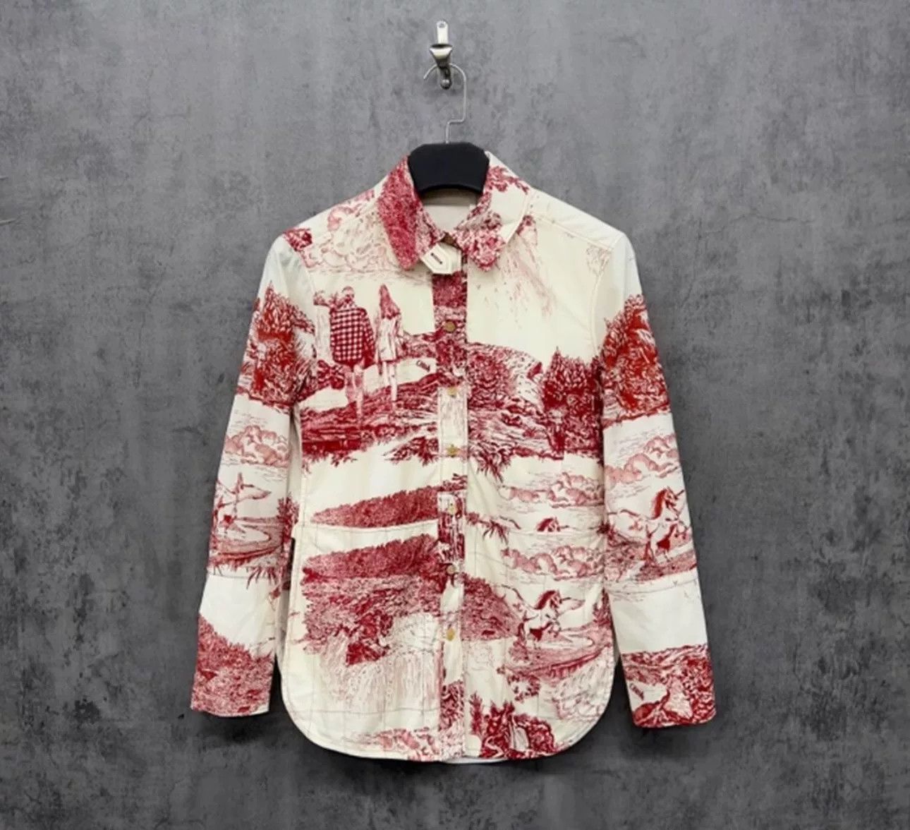 Chloe Chloe Toile de Jouy Print Button Up Shirt FR 38 Size S / US 4 / IT 40 - 2 Thumbnail
