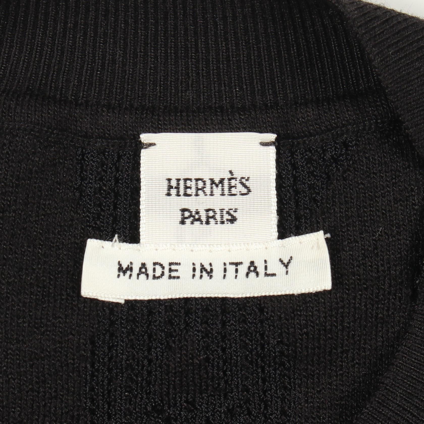 Hermes Hermes Hermes Parf Fleuri Mix Silk Rayon Knit Top Textile Tops DUTY FREE for USA Size ONE SIZE - 3 Thumbnail