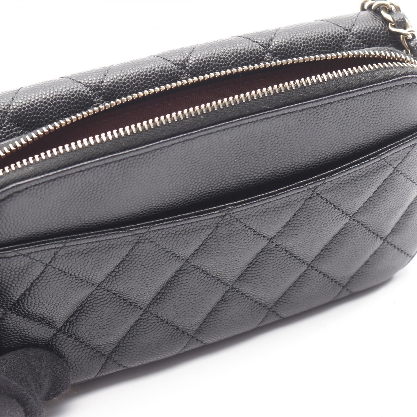 Chanel Chanel Chanel Matelasse Grained Calfskin Phone Wallet Leather Shoulder Bag AP2096 DUTY FREE for USA Size ONE SIZE - 7 Thumbnail